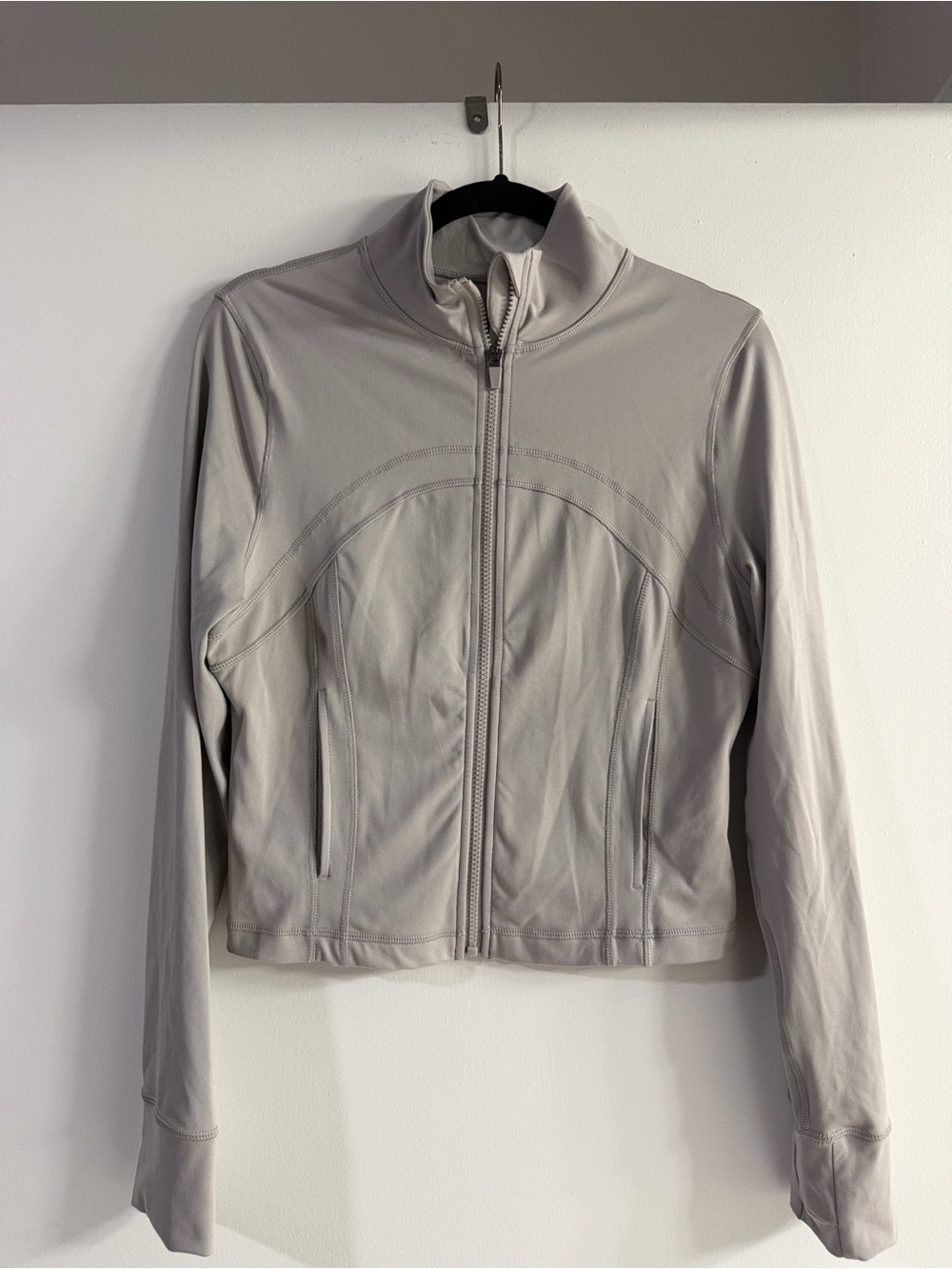 Love Tree Light Gray Zip Front Athletic Jacket